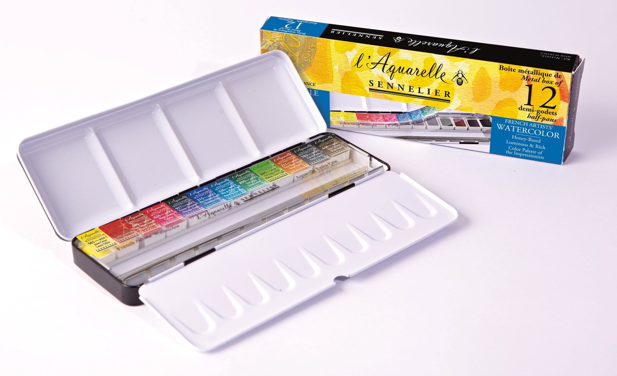 Marie's Set 12 Colori Acquerello – Alta Pigmentazione, Non Tossici