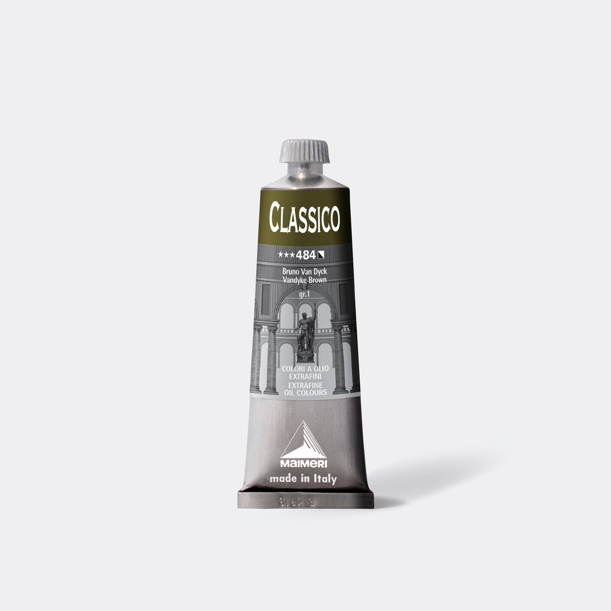 Pittura A Olio Professionale Per Artisti INTENSIVE - 84 Colori, Tubo 45 Ml - Colore: 280 Cool Grigio - 3