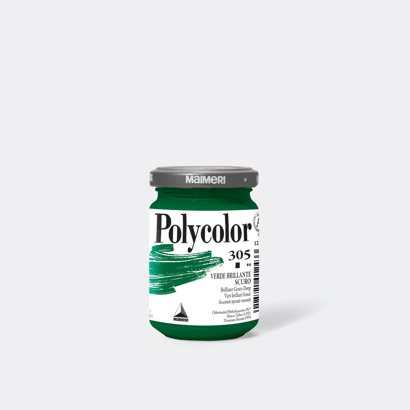 VERDE BRILLANTE SCURO 305 - POLYCOLOR EMULSIONE VINILICA